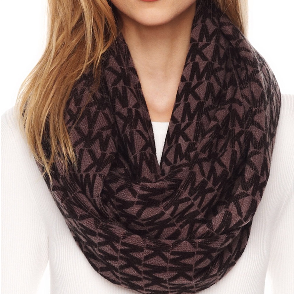 Michael Kors repeat logo infinity scarf